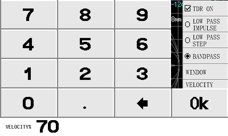 RECALL and SAVE menu screens