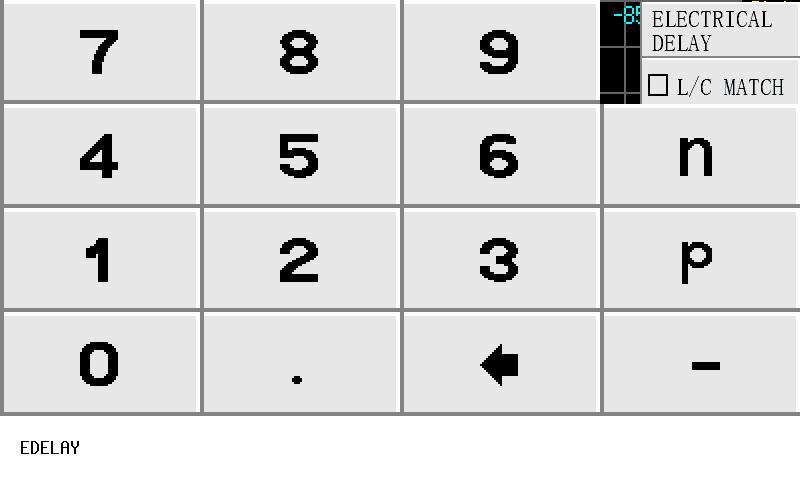 TDR menu showing processing mode options